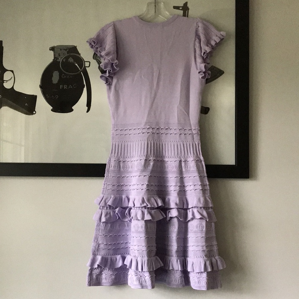 Shoshanna Sofie frill sleeve knit dress XS - Picture 4 of 14